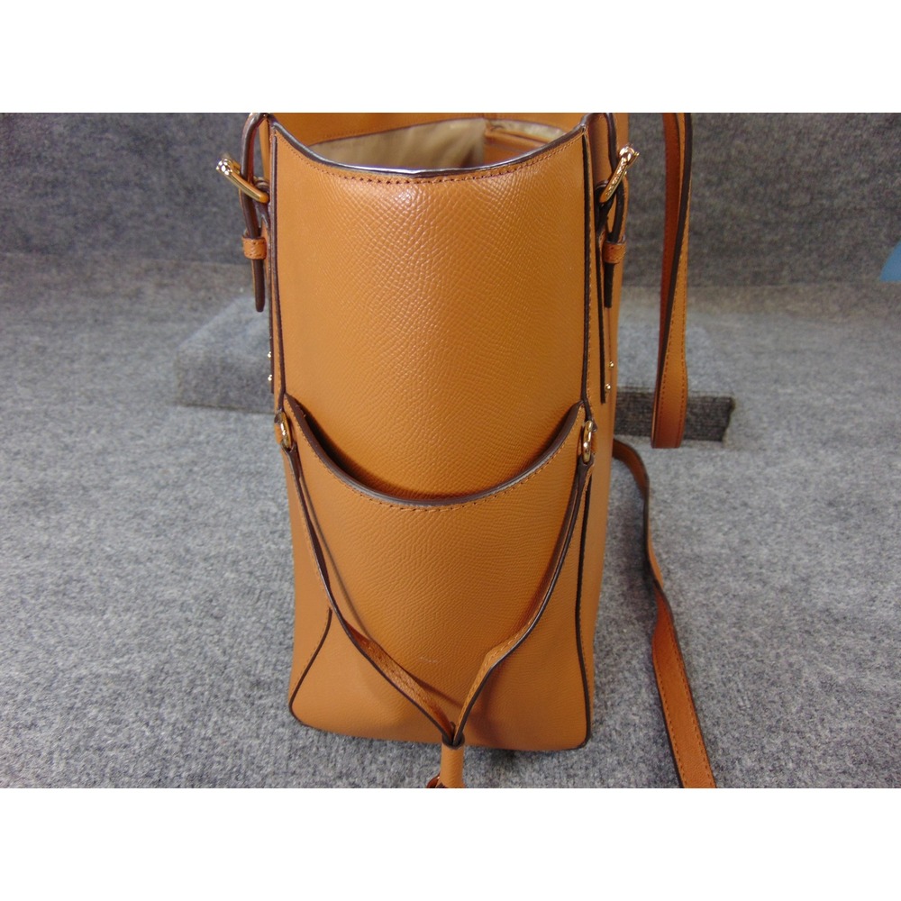 Michael Kors Voyager Tote Tan Brown Saffiano Leather 30H9GV0T0C Shoulder Bag - Picture 6 of 16